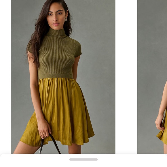 Anthropologie Thea Twofer Mini Dress XSP - Picture 2 of 12